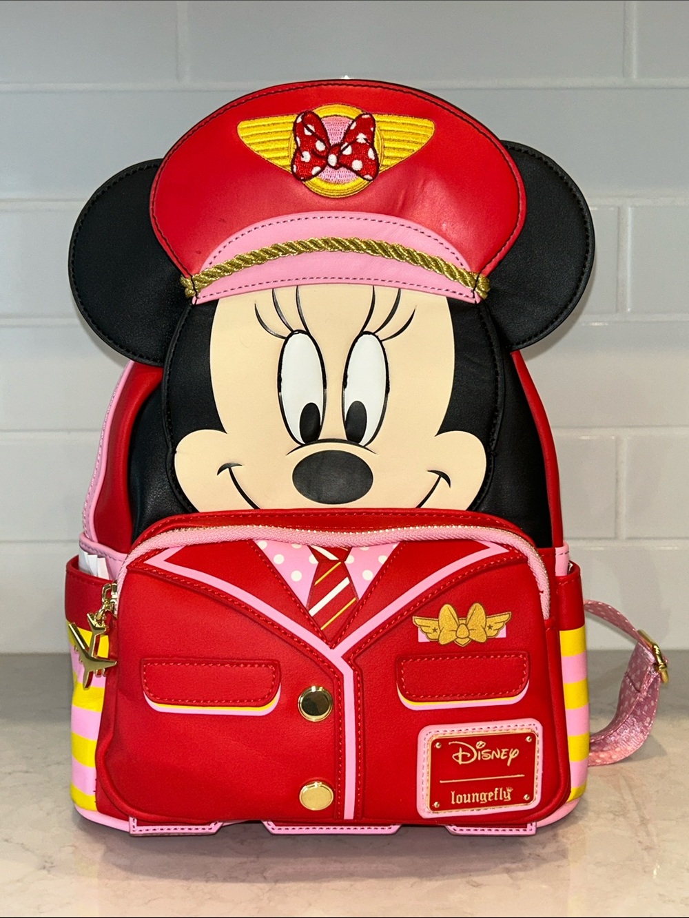 Loungefly Disney C2E2 Minnie Mouse Pilot Cosplay Mini Backpack